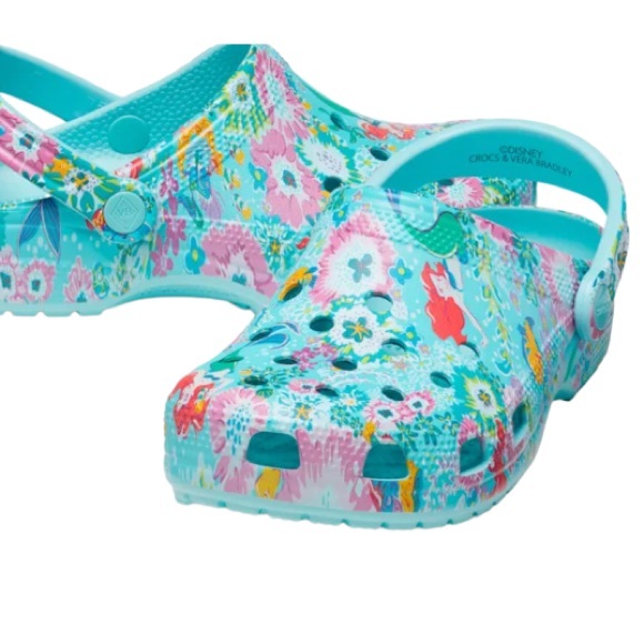 Crocs Classic Disney X Vera Bradley Little Mermaid clogs NWT M-4 W-6 2 available - Picture 4 of 9